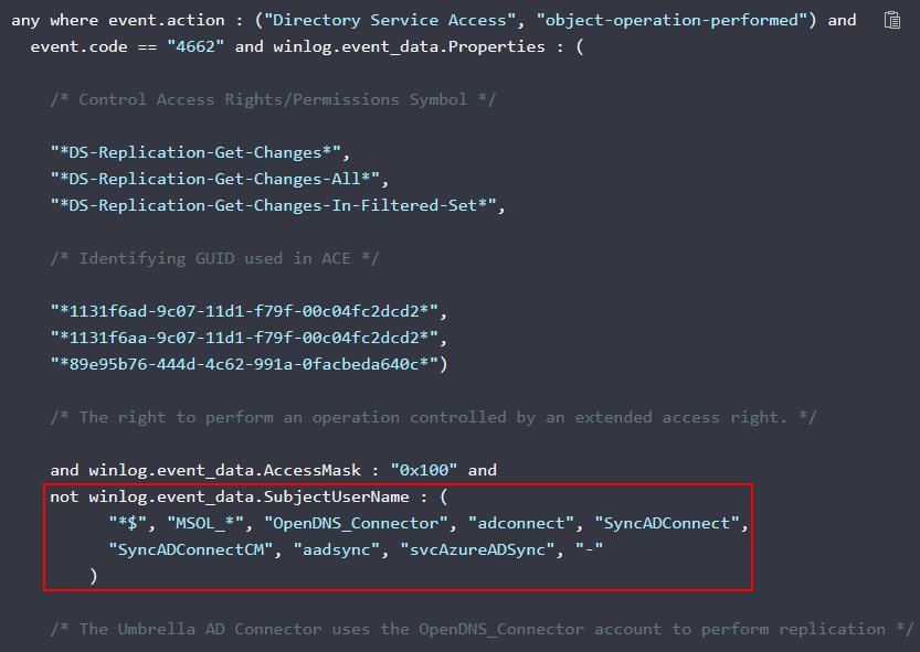 Elastic EDR Rule