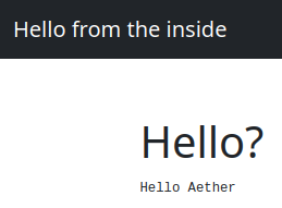 Hello Aether